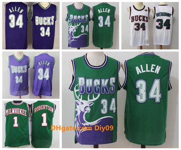 men 34 ray allen giannis antetokounmpo milwaukee bucks throwback jersey vintage 1 oscar robertson green white basketball jerseys, Black;red
men 34 ray allen giannis antetokounmpo milwaukee bucks throwback jersey vintage 1 oscar robertson green white basketball jerseys, Black;red