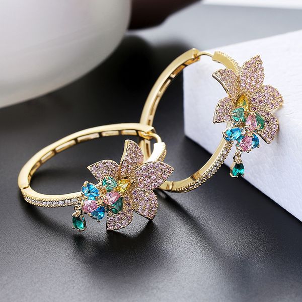 luxury flower earrings for women zircon round hoop earrings gold plating xiumeiyizu new fashion jewelry export brazil 200924, Golden;silver
luxury flower earrings for women zircon round hoop earrings gold plating xiumeiyizu new fashion jewelry export brazil 200924, Golden;silver