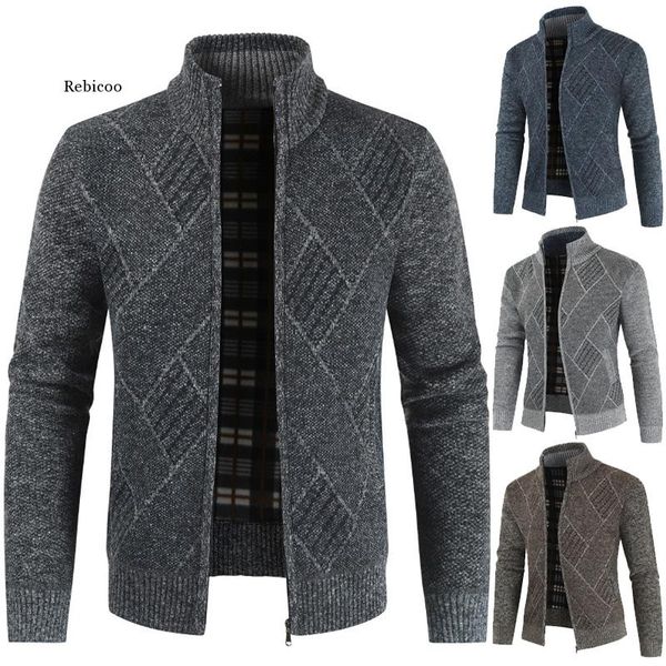 mens cardigan sweater autumn stand collar zipper knitted casual sweatercoat coats men warm clothes fleece knit, White;black
mens cardigan sweater autumn stand collar zipper knitted casual sweatercoat coats men warm clothes fleece knit, White;black