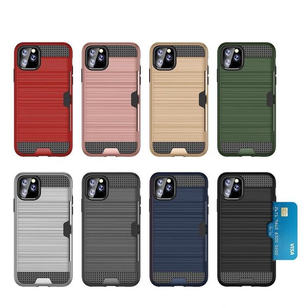 armor tpu pc hybrid brushed credit card slot case for iphone 11 pro 11 pro max 6 7 8 plus xr xs xs max 400ps/lot
armor tpu pc hybrid brushed credit card slot case for iphone 11 pro 11 pro max 6 7 8 plus xr xs xs max 400ps/lot