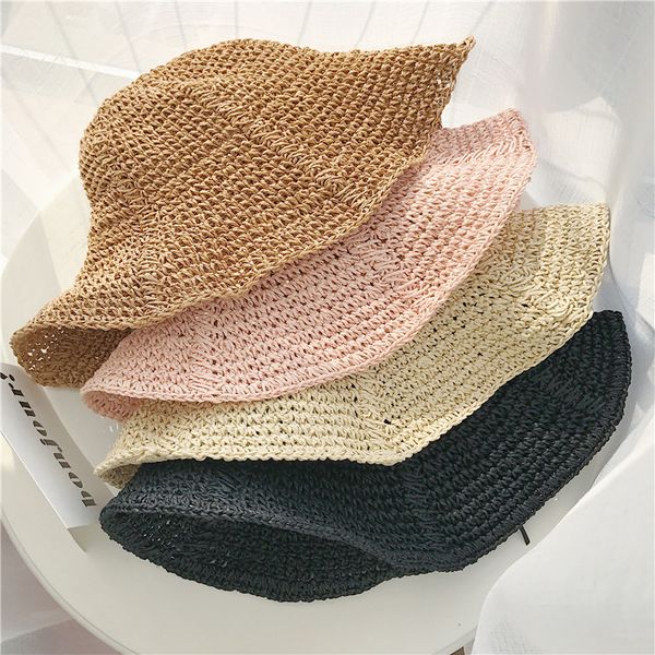 wide brim hats korean version of the foldable hand-woven big-brimmed straw hat female holiday sun summer bucket, Blue;gray
wide brim hats korean version of the foldable hand-woven big-brimmed straw hat female holiday sun summer bucket, Blue;gray