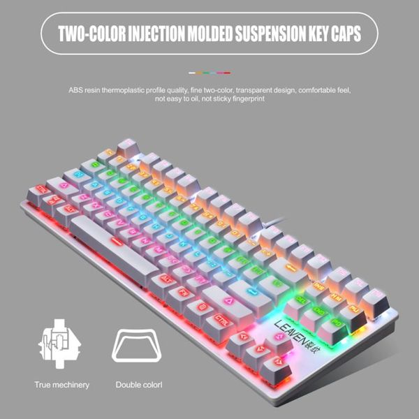 wired mechanical keyboard k550 gorgeous backlight 87 keys usb kit office caring computer supplies for gaming office
wired mechanical keyboard k550 gorgeous backlight 87 keys usb kit office caring computer supplies for gaming office