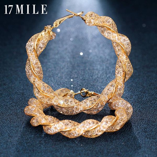 hoop & huggie 17mile oversize circle earrings for women geometric round cubic zirconia earring gold color female brincos jewelry gifts, Golden;silver
hoop & huggie 17mile oversize circle earrings for women geometric round cubic zirconia earring gold color female brincos jewelry gifts, Golden;silver