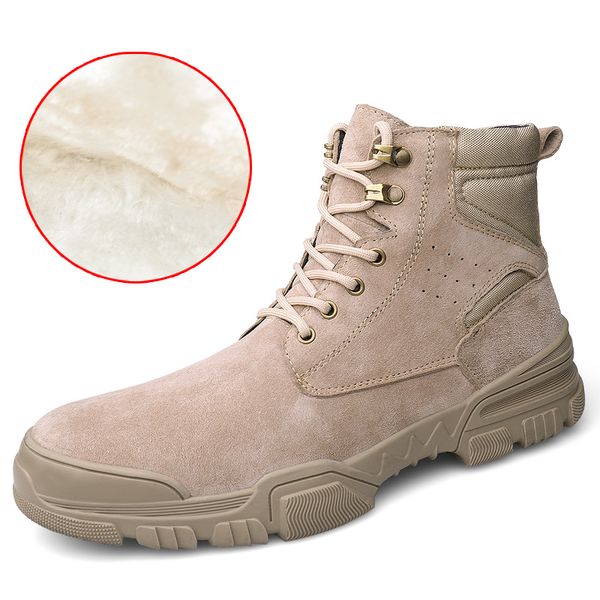 new warm men boots winter waterproof ankle boots with fur outdoor plush working snow men's shoes big size 38-46, Black
new warm men boots winter waterproof ankle boots with fur outdoor plush working snow men's shoes big size 38-46, Black