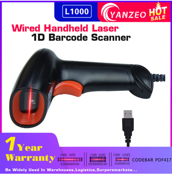 yanzeo l1000 1d handheld barcode scanner usb wired bar code reader for supermarket barcode scanner
yanzeo l1000 1d handheld barcode scanner usb wired bar code reader for supermarket barcode scanner