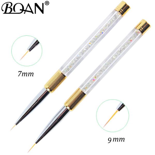 bqan 10 pcs crystal handle 7/9/11mm drawing brush liner brush painting pen gel polish crystal nail art manicure tools, Yellow
bqan 10 pcs crystal handle 7/9/11mm drawing brush liner brush painting pen gel polish crystal nail art manicure tools, Yellow