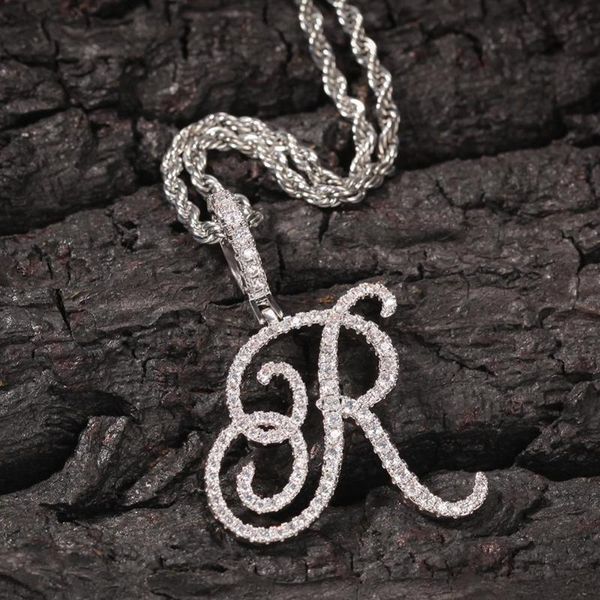 new cross-border accessories english alphabet pendant necklace copper inlaid zircon hiphop fashion necklace, Silver
new cross-border accessories english alphabet pendant necklace copper inlaid zircon hiphop fashion necklace, Silver