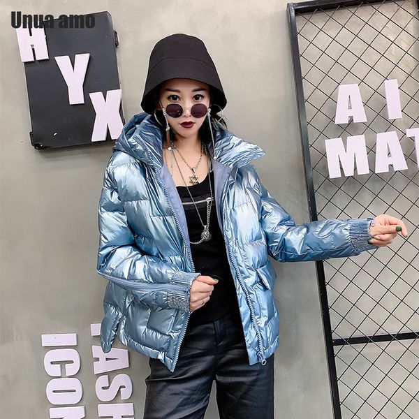 women's down & parkas unua amo winter jacket women hooded warm parka 2021 fashion glossy zipper long sleeve design, Black
women's down & parkas unua amo winter jacket women hooded warm parka 2021 fashion glossy zipper long sleeve design, Black
