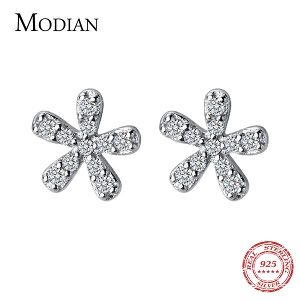 modian real sterling silver 925 classic flower stud eearrings for women clear cz gold color ear pins studs fine charm jewelry, Golden;silver
modian real sterling silver 925 classic flower stud eearrings for women clear cz gold color ear pins studs fine charm jewelry, Golden;silver