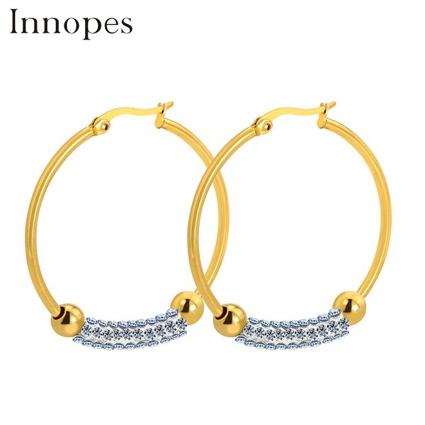 innopes exaggerate large smooth circle hoop earrings brincos zircon party simple round loop earrings for women jewelry gift, Golden;silver
innopes exaggerate large smooth circle hoop earrings brincos zircon party simple round loop earrings for women jewelry gift, Golden;silver