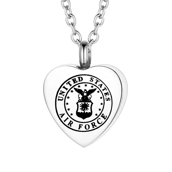 usa/navy/air force/police officer memorial necklace anniversary stainless steel keepsake cremation ashes urn pendant necklace, Silver
usa/navy/air force/police officer memorial necklace anniversary stainless steel keepsake cremation ashes urn pendant necklace, Silver