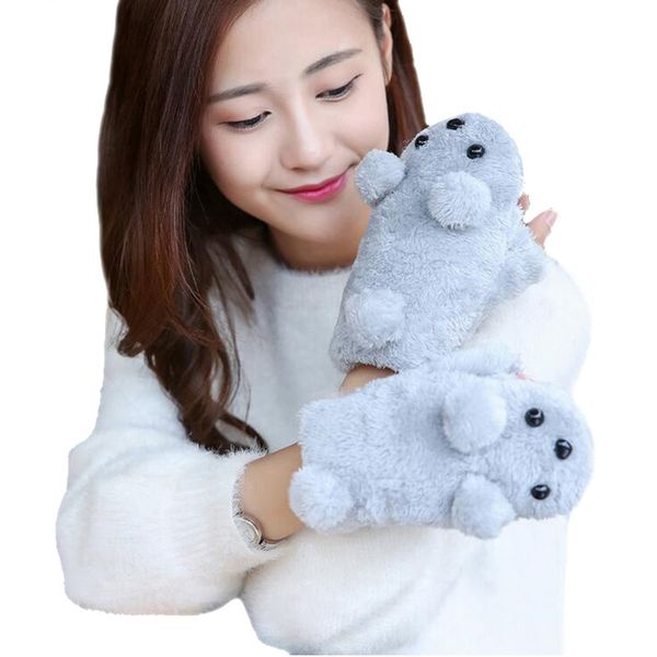 five fingers gloves ygyeeg faux fur hand warmers fingerless women plus warm thickening half-finger flip keep cute mittens half finger, Blue;gray
five fingers gloves ygyeeg faux fur hand warmers fingerless women plus warm thickening half-finger flip keep cute mittens half finger, Blue;gray