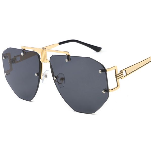 vintage double beam rimless sunglasses women 2020 new polygon sun glasses men oculos feminino lentes gafas de sol mujer uv400, White;black
vintage double beam rimless sunglasses women 2020 new polygon sun glasses men oculos feminino lentes gafas de sol mujer uv400, White;black