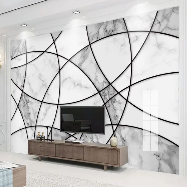 custom abstract geometric marble waterproof mural wallpaper grey white modern living room tv background wall decoration bedroom
custom abstract geometric marble waterproof mural wallpaper grey white modern living room tv background wall decoration bedroom