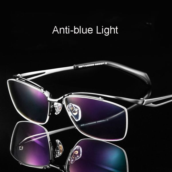 pure titanium glasses frame men business style half rim eye glasses anti blue ray spring hinges new arrival eyewear selling, Black
pure titanium glasses frame men business style half rim eye glasses anti blue ray spring hinges new arrival eyewear selling, Black