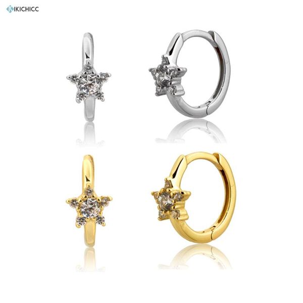 andywen 925 sterling silver plain star huggies 2020 middle hoops earring fashion jewelry for 2020 rock punk jewels party, Golden;silver
andywen 925 sterling silver plain star huggies 2020 middle hoops earring fashion jewelry for 2020 rock punk jewels party, Golden;silver