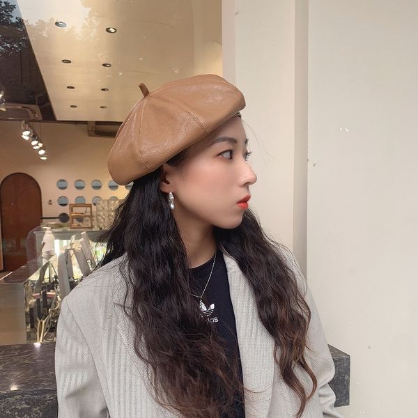 fall winter new fashion women solid color pu leather caps octagonal cap casual vintage hats newsboy cap for women casquette, Blue;gray
fall winter new fashion women solid color pu leather caps octagonal cap casual vintage hats newsboy cap for women casquette, Blue;gray
