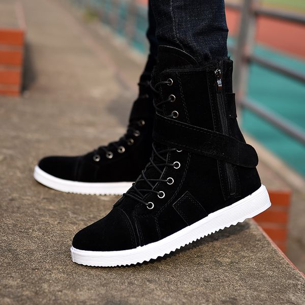 winter british style boots men plus velvet cotton shoes snow boots high-shoes men winter long, Black
winter british style boots men plus velvet cotton shoes snow boots high-shoes men winter long, Black