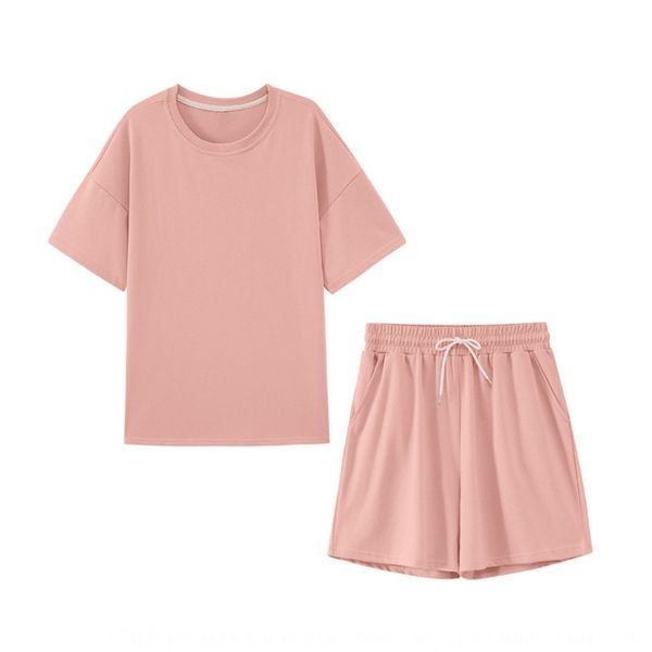 2020 spring and summer new round neck short-sleeved t-shirt solid color two-piece suit comfortable home wear casual weart-shirt casual wears, Gray
2020 spring and summer new round neck short-sleeved t-shirt solid color two-piece suit comfortable home wear casual weart-shirt casual wears, Gray