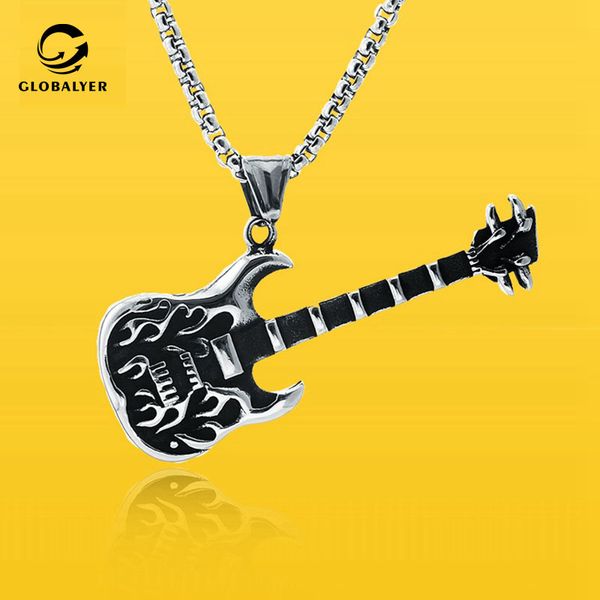 chains european and american explosion style electronic syllable hip hop stainless steel pendant flame rock guitar titanium 509, Silver
chains european and american explosion style electronic syllable hip hop stainless steel pendant flame rock guitar titanium 509, Silver
