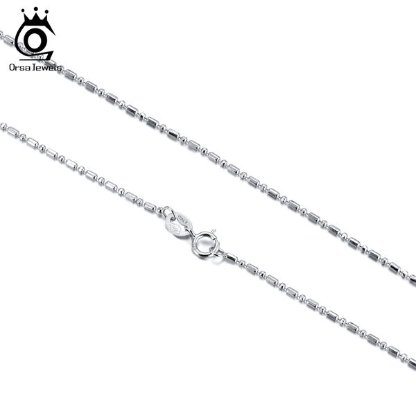 orsa jewels 45cm 18'' 925 sterling silver 1mm ball bead and bar chain necklace for pendant fine jewelry gift wholesale osc23
orsa jewels 45cm 18'' 925 sterling silver 1mm ball bead and bar chain necklace for pendant fine jewelry gift wholesale osc23
