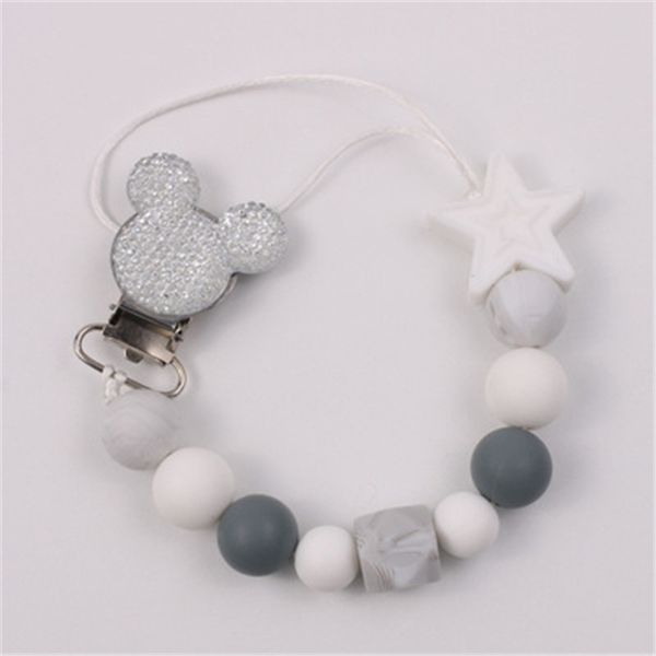 1pcs silver diy personalised name silicone baby pacifier clip crochet beads pacifier mouse holder baby newborn shower toy
1pcs silver diy personalised name silicone baby pacifier clip crochet beads pacifier mouse holder baby newborn shower toy