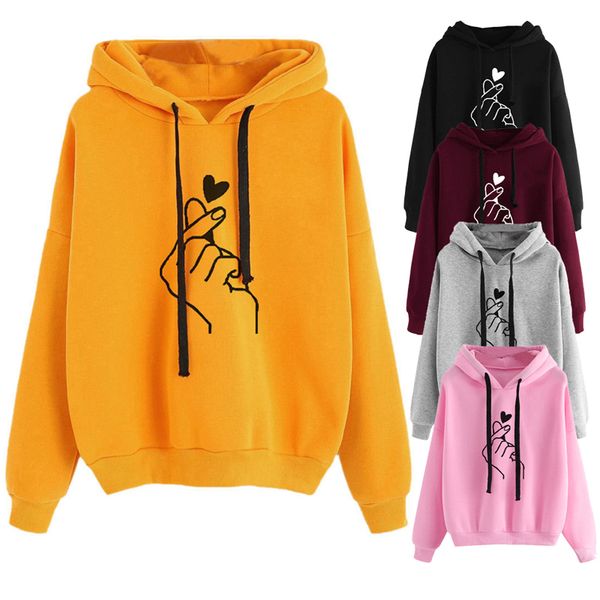 women harajuku hoodies casual finger heart love print hooded sweatshirts autumn long sleeve ladies pullovers plus size, Black
women harajuku hoodies casual finger heart love print hooded sweatshirts autumn long sleeve ladies pullovers plus size, Black