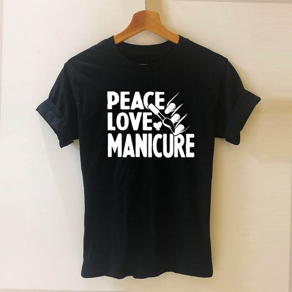 peace love manicure printed t-shirts women summer fashion short sleeve cotton casual o-neck tee shirt for lady girl
peace love manicure printed t-shirts women summer fashion short sleeve cotton casual o-neck tee shirt for lady girl