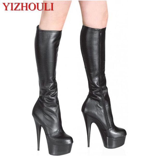 boots classics round toe black matte pu platform clubbing 15cm high-heeled shoes 6 inch lady fashion knee high
boots classics round toe black matte pu platform clubbing 15cm high-heeled shoes 6 inch lady fashion knee high