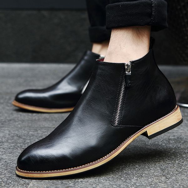 boots fashion men ankle casual genuine leather zipper snow winter shoes black warm erf4
boots fashion men ankle casual genuine leather zipper snow winter shoes black warm erf4