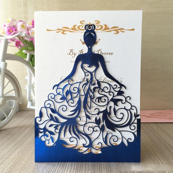 2018 new laser cut wedding invitations wedding dress different colors exquisite beautiful girl birthday party cards
2018 new laser cut wedding invitations wedding dress different colors exquisite beautiful girl birthday party cards