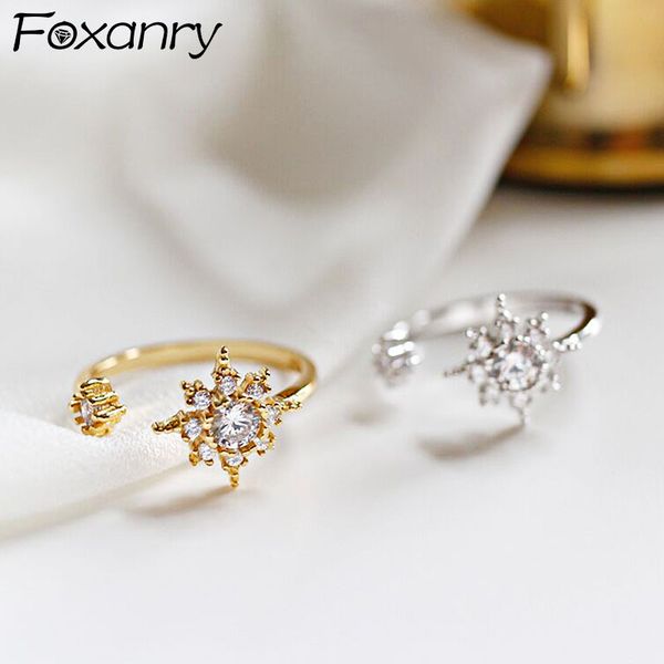 cluster rings foxanry 925 sterling silver sparkling zircon for women creative trendy sun flowers elegant wedding bride jewelry gifts, Golden;silver
cluster rings foxanry 925 sterling silver sparkling zircon for women creative trendy sun flowers elegant wedding bride jewelry gifts, Golden;silver