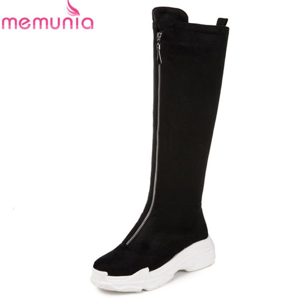 memunia 2020 новый стиль моды колено высокие сапоги pu женщин zipper платформы обувь женщина удобные осенние зимние ботинки женщина, Black
memunia 2020 новый стиль моды колено высокие сапоги pu женщин zipper платформы обувь женщина удобные осенние зимние ботинки женщина, Black
