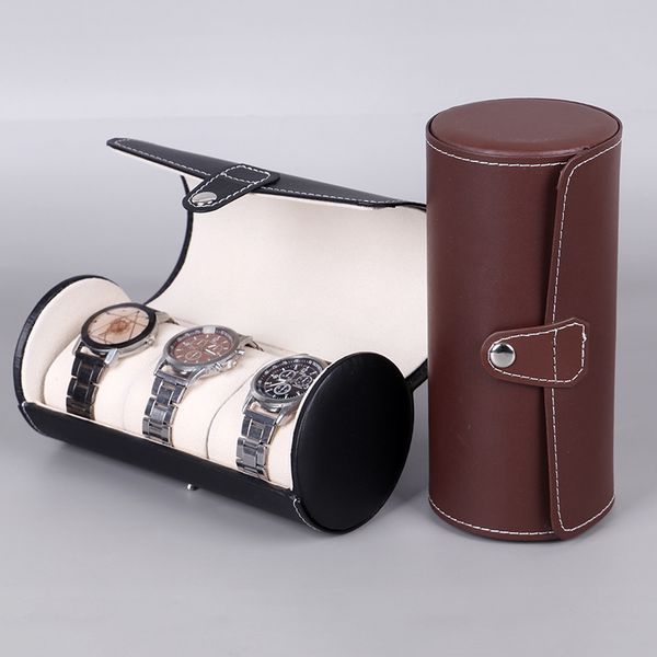 1 pc pu leather cylinder watch box high end jewelry bracelet storage display packaging box pu leather watch packaging
1 pc pu leather cylinder watch box high end jewelry bracelet storage display packaging box pu leather watch packaging
