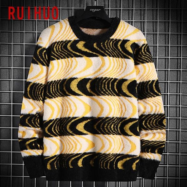 ruihuo 2020 autumn striped casual ugly christmas sweater men clothing korean fashion knitted pullover winter clothes man -3xl, White;black
ruihuo 2020 autumn striped casual ugly christmas sweater men clothing korean fashion knitted pullover winter clothes man -3xl, White;black