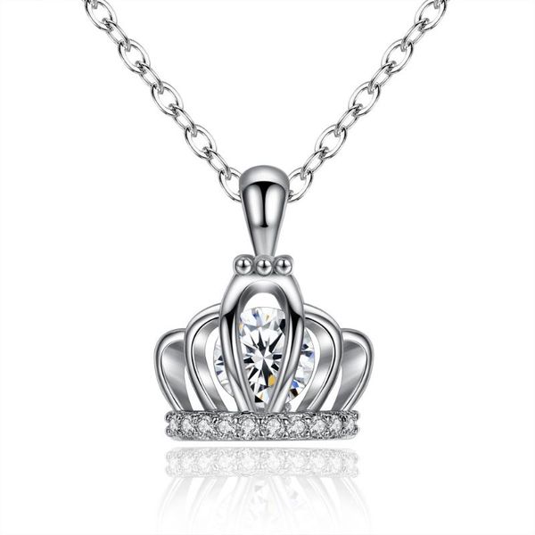new arrival korean style crown inlaid zircon necklace women girls fashion crown inlaid zircon necklacea clavicle chain, Silver
new arrival korean style crown inlaid zircon necklace women girls fashion crown inlaid zircon necklacea clavicle chain, Silver