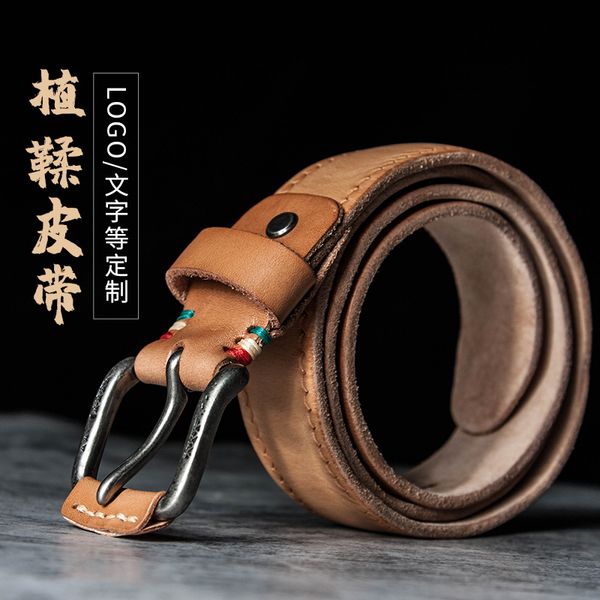 retro simple leather lace copper buckle natural belt vegetable tanned leather cowhide handmade men belt genuine designer, Black;brown
retro simple leather lace copper buckle natural belt vegetable tanned leather cowhide handmade men belt genuine designer, Black;brown
