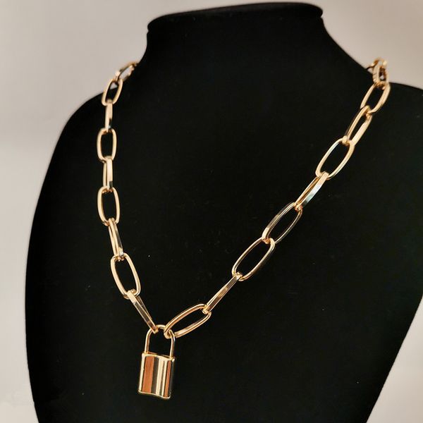 chains layer lover lock chain necklace choker for women men punk link long padlock pendant fashion gothic accessories gift, Silver
chains layer lover lock chain necklace choker for women men punk link long padlock pendant fashion gothic accessories gift, Silver