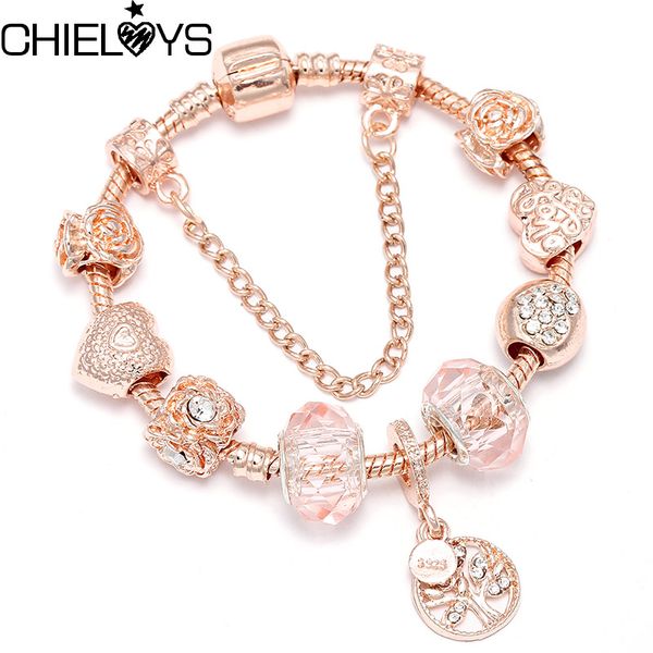 charm bracelets chieloys 2021 rose gold chain women fashion brand diy & bangles jewelry custom flower, Golden;silver
charm bracelets chieloys 2021 rose gold chain women fashion brand diy & bangles jewelry custom flower, Golden;silver