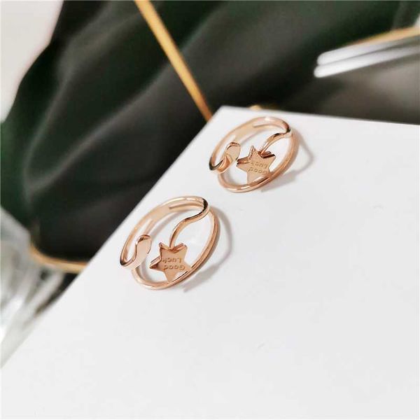 yun ruo fashion luxury good luck star rings rose gold color woman birthday gift titanium steel jewelry never fade drop shipping, Golden;silver
yun ruo fashion luxury good luck star rings rose gold color woman birthday gift titanium steel jewelry never fade drop shipping, Golden;silver