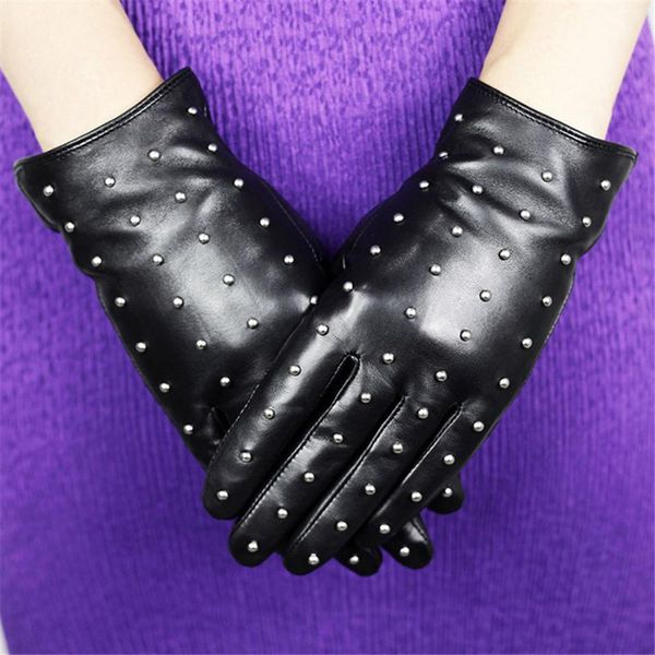 the latest selling leather gloves women' sheepskin gloves rivet style winter warm velvet dq01, Blue;gray
the latest selling leather gloves women' sheepskin gloves rivet style winter warm velvet dq01, Blue;gray