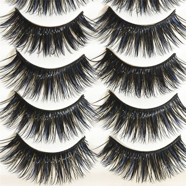 5 pairs mink false eyelashes blue & black color natural long thick cross fake eyelash extension handmade curly eye lashes makeup
5 pairs mink false eyelashes blue & black color natural long thick cross fake eyelash extension handmade curly eye lashes makeup