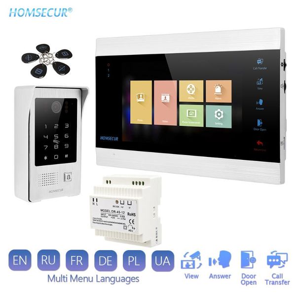 video door phones homsecur 7" hands-video&audio home intercom 1.3mp with silver camera for house/flat russian menu
video door phones homsecur 7" hands-video&audio home intercom 1.3mp with silver camera for house/flat russian menu