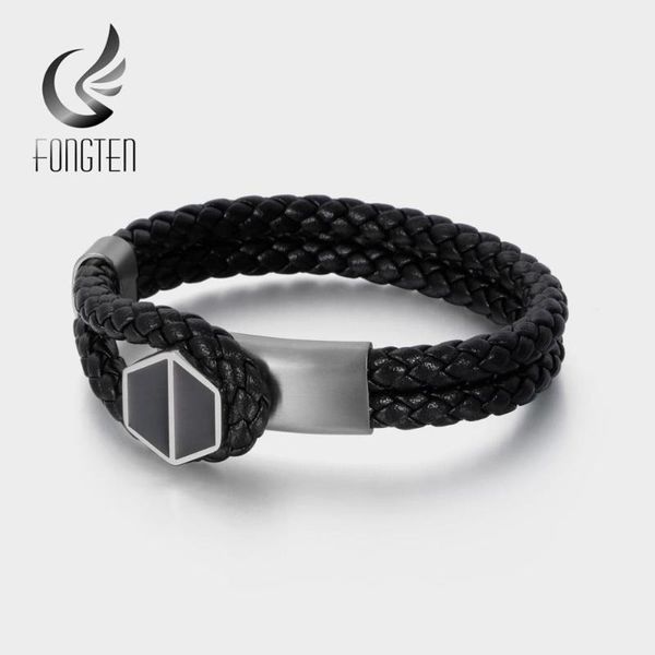 charm bracelets fongten retro leather black rope chain stainless steel mens bracelet viking accessoires jewelry, Golden;silver
charm bracelets fongten retro leather black rope chain stainless steel mens bracelet viking accessoires jewelry, Golden;silver