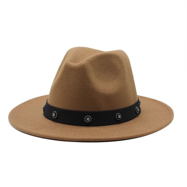 wide brim hats seioum trend wool felt jazz fedora casual men women ribbon band hat panama trilby formal party cap, Blue;gray
wide brim hats seioum trend wool felt jazz fedora casual men women ribbon band hat panama trilby formal party cap, Blue;gray