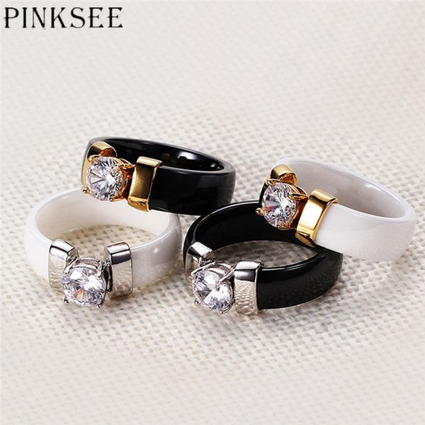 wedding rings pinksee ceramic black and white with big rhinestone band jewelry gift for couples, Slivery;golden
wedding rings pinksee ceramic black and white with big rhinestone band jewelry gift for couples, Slivery;golden