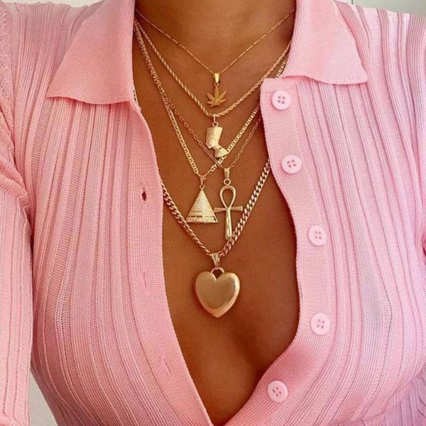 new pharaoh pyramid pendant multi-layer necklace glamour women pharaoh punk multi-layer necklace party gift, Silver
new pharaoh pyramid pendant multi-layer necklace glamour women pharaoh punk multi-layer necklace party gift, Silver