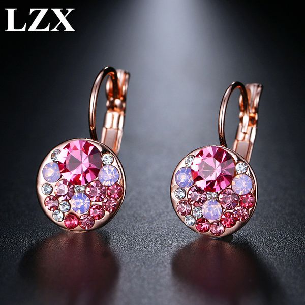 hoop & huggie lzx brand gold color 100% austria crystal earrings for women fashion party jewelry oucle d'oreille femme accessories, Golden;silver
hoop & huggie lzx brand gold color 100% austria crystal earrings for women fashion party jewelry oucle d'oreille femme accessories, Golden;silver