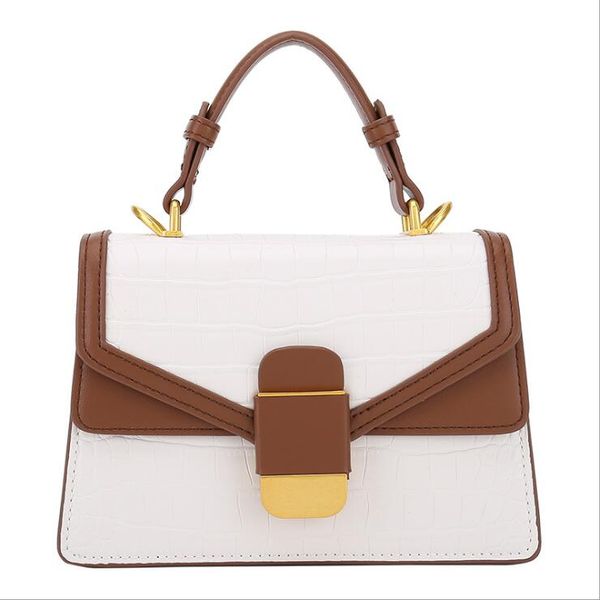 fashionable women's crocodile pattern handbag single shoulder crossbody bags two tone small square bag
fashionable women's crocodile pattern handbag single shoulder crossbody bags two tone small square bag