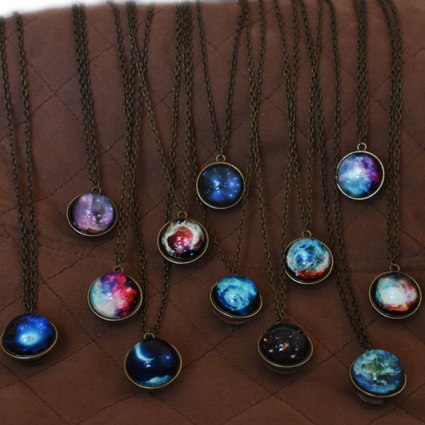 vintage double-sided nebula necklace glow in the dark space universe necklace glass galaxy solar system with luminous necklace long necklac, Red;brown
vintage double-sided nebula necklace glow in the dark space universe necklace glass galaxy solar system with luminous necklace long necklac, Red;brown